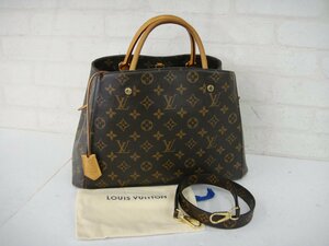 A118T【本物保証】 LOUIS VUITTON ルイヴィトン モノグラム モンテーニュMM M41056 2wayトートバッグ