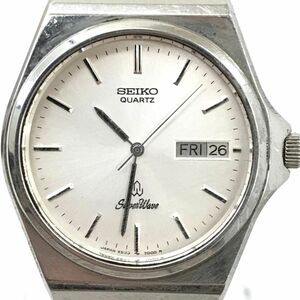 SEIKO セイコー Silver Wave シルバーウェーブ 腕時計 5933-7000 クオーツ ヴィンテージ 水晶マーク 亀戸精工舎 電池交換済み 動作OK