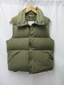 ◆1000円～極美品 ミスターフリーダム MISTER FREEDOM MFSC OD BACK SATIN DOWN VEST バックサテンダウンベスト USA製　サイズM