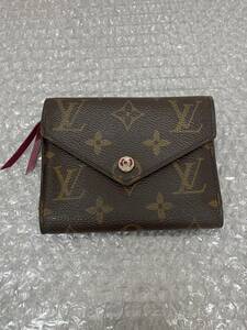 LOUIS VUITTON/LV/ルイヴィトン/モノグラム/ポルトフォイユ/ヴィクトリーヌ/三つ折り/財布/ウォレット/0317k