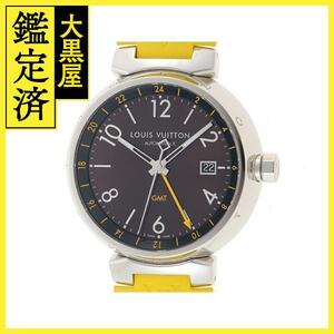 LOUIS VUITTON　ルイ・ヴィトン　時計　タンブール GMT　Q11550　自動巻き　ラバー　ブラウン文字盤　100m防水　男性用　【434】