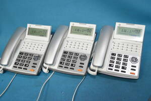 Panasonic/パナソニック　ビジネスフォン/18ボタン多機能電話機3台set IP OFFICE 【MKT/ARC-18DKHF/P-W】　◆M-702-3(1202)◆