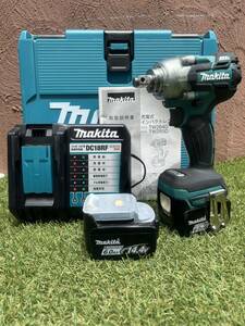 makita マキタ 充電式インパクトレンチ TW284D 14.4V バッテリー6.0Ah 2個・充電器・ケースフルセット　動作確認済み