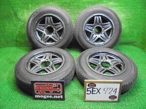 5EX724AC9) 1円～！送料無料　送料無料 175/80R16 ダンロップ GRANDTREK PT3 夏タイヤ+16インチアルミホイール4本セット 2020年製 ジムニー