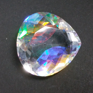 [37.15 ct] 合成ミスティックトパーズ ピアシェイプドカット ルース 宝石 ジュエリー