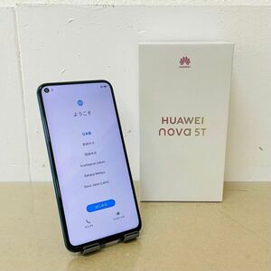 HUAWEI nova 5T YAL-L21　128GB　SIMフリー版 i18092　60サイズ発送　