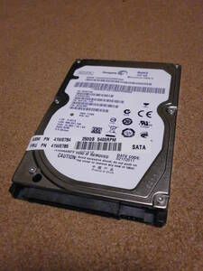 【中古】Seagate SATA 250GB HDD 5400RPM ST9250315AS SMART値画像あり 