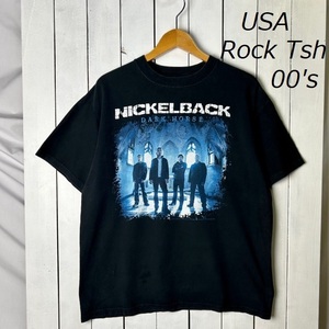 バンドT・ロックT USA古着 2009年 NICKELBACK ツアーTシャツ 黒 L オールド ヴィンテージ ニッケルバック アメリカ古着 00s 当時物 ●65