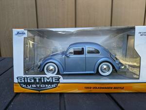 1959 Volkswagen BEETLE JADA TOYS BIGTIME KUSTOMS ライトブルー 1/24 ミニカー モデルカー フォルクスワーゲン ビートル ローダウン