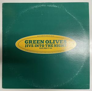 ◆GREEN OLIVES / JIVE INTO THE NIGHT (ULTI MIX/REMIX) / 国内プロモ 12インチ / イタロ・ディスコ / EURO / HI-NRG