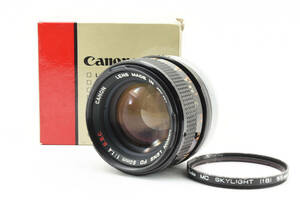 キャノン レンズ Canon FD 50mm f1.4 S.S.C. SSC MF Standard Lens 100128