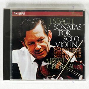 アルテュール・グリュミオー/バッハ：無伴奏ヴァイオリン・ソナタ/日本フォノグラム 32CD-3046 CD □