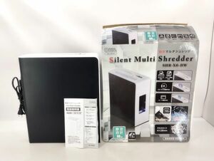 sa/ OHM オーム電機 A4 静音設計 2Wayペーパー＆CD/DVD マルチシュレッダー SHR-X6-BW 現状品　/DY-2380