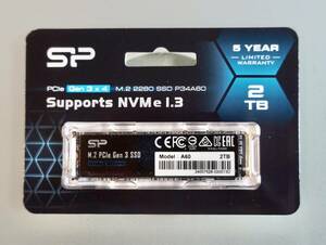 ●SP Silicon Power シリコンパワー 2TB NVMe M.2 2280 SSD P34A60 国内正規品 【新品未開封】●