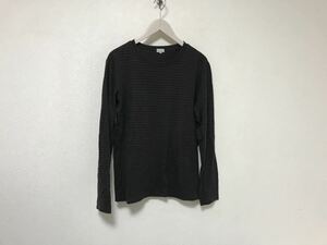 本物ポールスミスPAULSMITHコットンボーダー柄長袖TシャツロンTメンズサーフアメカジミリタリービジネススーツ紺黒ブラックM