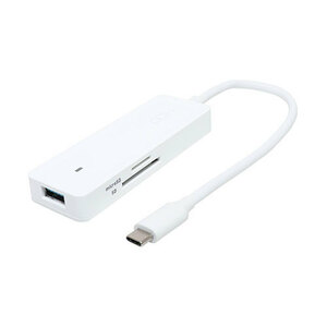 まとめ得 MCO USB3.2 Gen2ハブ Type-C ホワイト USH-10G2C/WH x [2個] /l