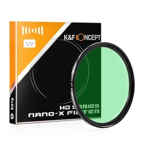 【期間限定20％OFF】K&F Concept NANO-Xレンズフィルター 62mm ドイツB270ガラス MRCナノコーティング 透過率99.8％ KF-SCUV62