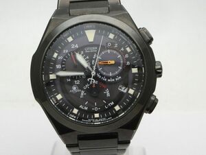 1000円スタート 腕時計 CITIZEN シチズン ATTESA アテッサ エコドライブ E610-T008739 電波ソーラー クロノグラフ メンズ 3 Z60050