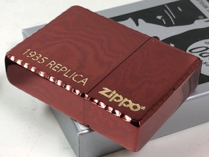 Zippo 1935 レプリカ・シンプルロゴ RDG★赤ゴールド・イオンレッド金サシ　新品