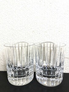 Baccarat バカラ タンブラー ロックグラス ペア 高級クリスタル 箱無し