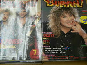 BURRN !　バーン　1986年　2～12月　11冊セット　ランディ・ローズ　 a