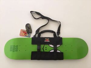 toy machine(トイマシーン)スケートボード バッグ/収納/持ち運び/ショルダー・ハンド/ブラック/スケボー