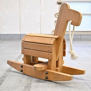 ジャパンクラフト 木馬 ロッキングホース 杉材 木製 檜 インテリア ベビーグッズ ディスプレイ 椅子