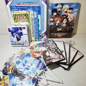 ●HJ45【送100】1円～ DVD ヨーロッパの開放 全5巻 うちわ タペストリー パズル パンフレット 他 ガールズ&パンツァー まとめセット