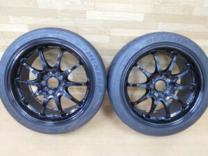 14-408◆鍛造!!★RAYS ボルクレーシング CE28N★17in8.5J+50 2本★NSX, AP1/AP2 S2000,FD3S RX-7,GDB インプレッサ,シビック BBS TE37