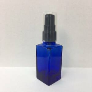 新品 角形 遮光瓶 ミキシングボトル コバルト ポンプ 容器 30ml アロマ エッセンシャルオイル（精油） キャリアオイル コスメ 保存 詰替 黒