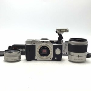 カメラ Pentax Q10 / SMC 8.5mm f1.9 / 15-45mm f2.8 ミラーレス一眼レフ セット品 現状品 [1697HJ]