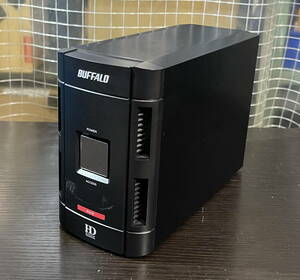 即決 中古 BUFFALO HDD RAID1設定 外付けHDD HD-WIU2/R1シリーズ 500GB （HD-W500IU2/R1）IEEE1394とUSB接続 着払発送60サイズ　