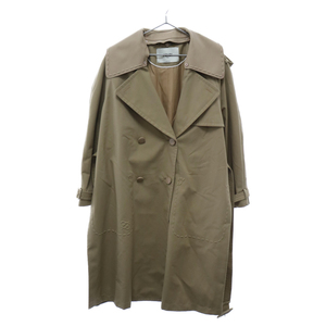 FENDI フェンディ 21AW Authentic Trench Coats FF8824 AFLN FFボタン セレリアトレンチコート ベージュ レディース