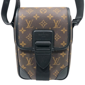 ルイ・ヴィトン LOUIS VUITTON アーチ・メッセンジャー M46442 モノグラムマカサー キャンバス ショルダーバッグ メンズ 中古