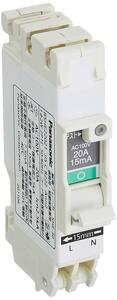 パナソニック コンパクト漏電ブレーカ SHE型 2P1E20A15mA BSHE22021(Panasonic)