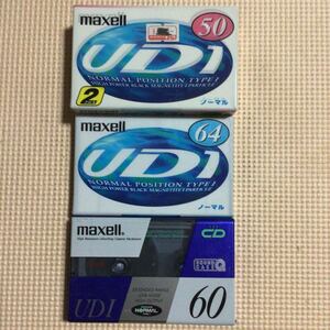 maxell UD1 50 2パック.64.60. ノーマルポジション カセットテープ4本セット【未開封新品】■■