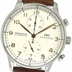 IWC SCHAFFHAUSEN IW371401 ポルトギーゼ クロノグラフ 自動巻き メンズ _794122