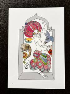 【宇野亜喜良のPostcard】≪「白猫亭　追憶の多い料理店」アラビックＡ≫