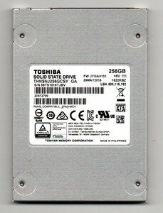 SATA ★ TOSHIBA　SSD HDD　256GB ★ MODEL：THNSNJ256GCSY ★ 健康状態：正常 ★