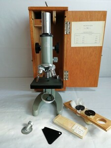顕微鏡 マイクロスコープ ASA TOKYO タイプ NK-1 レンズ プレパラート 付属 箱入り