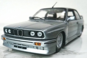 【ローダウン】Ж ミニチャンプス 1/43 PMA BMW M3 E30 1987 Silver シルバー MINICHAMPS カスタム & コーティング済 Ж【委託】 E36 2002