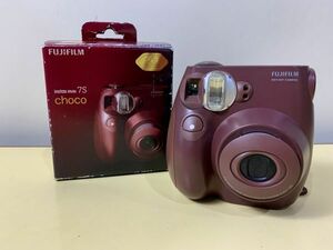 ◆☆90 チェキ FUJIFILM instax mini7s choco 動作未確認　家電　AV　カメラ　光学機器　フィルムカメラ　ポラロイド◆T