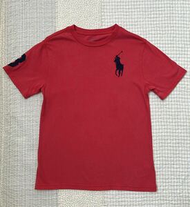 ☆ 子供服　男の子　POLO RALPH LAUREN　半袖Tシャツ　赤　M（10-12） 綺麗 ☆