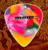 【新品】Fernandes(フェルナンデス) / P-100MZK モザイク ピック ティアドロップ 0.75mm 3枚セット