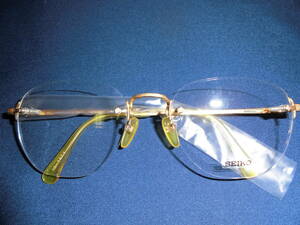 SEIKO AMENITY(セイコーアメニティ) SA-7004 K18/18金 ツーポイント眼鏡フレーム 新品 デッドストック品