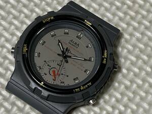 セイコー ALBA ビンテージウォッチ アラーム クロノグラフ V600-6020 腕時計