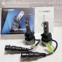 車用 LEDチップ ヘッドライト N50-9005 NOVSIGHT ブラック★