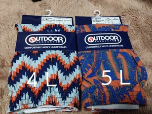 ④OUTDOORPRODUCTS★アウトドアプロダクツ　トランクス　２枚　５Ｌサイズ＆４Ｌサイズ★