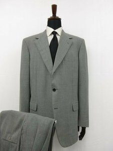 【ブリオーニ Brioni】 PALATINO モヘヤ混 3ボタン段返り スーツ (メンズ) size54R ライトグレー 無地 イタリア製 ●27HR2987