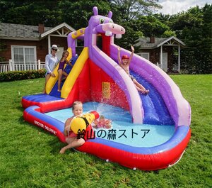 高品質◆すべり台 滑り台 噴水 大型遊具 ウォータースライダー エアー遊具 安全 子供用プレゼント おすすめ 室内/室外